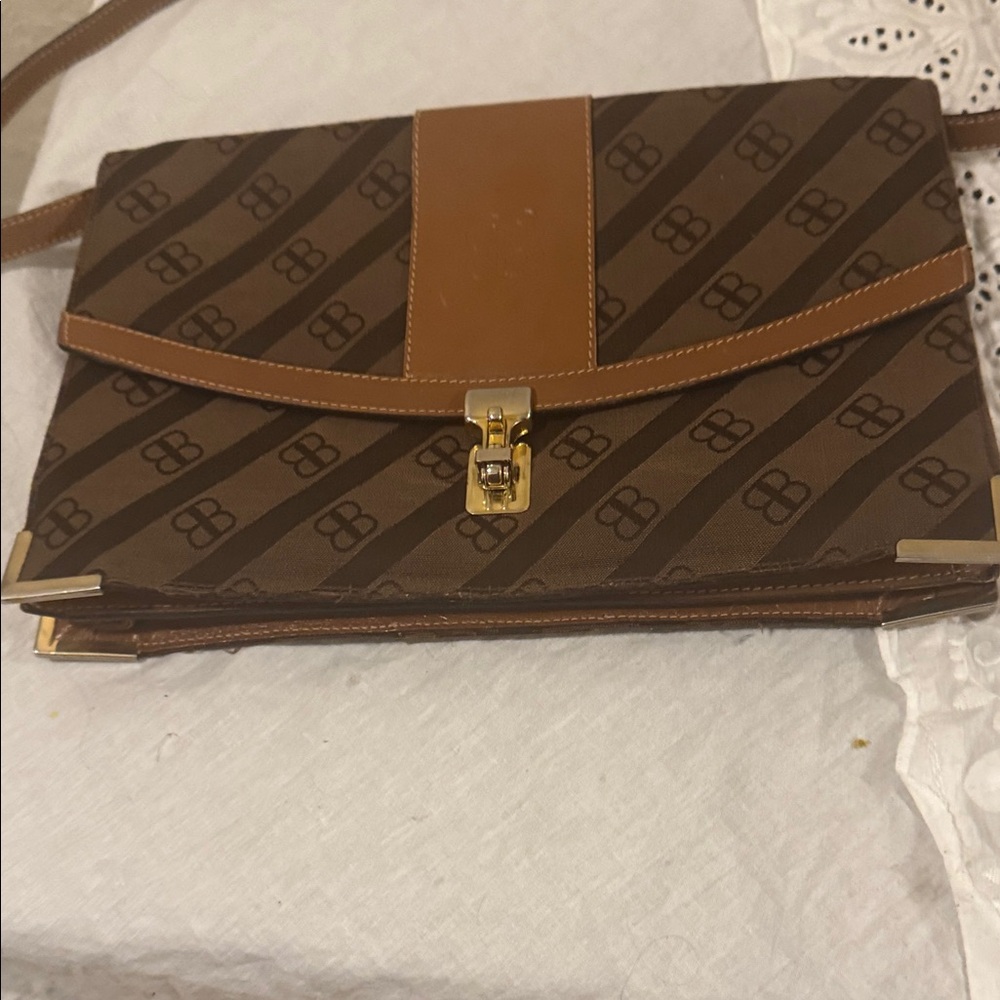 Balenciaga Brown Leather Briefcase/Purse